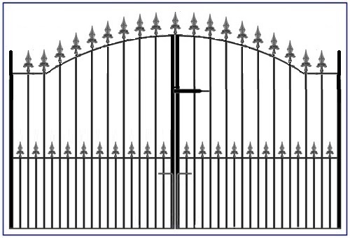 cathedral double driveway gates stoke on Trent
