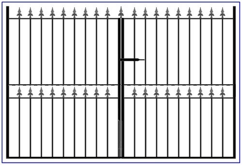 flat top close bar driveway gates stoke